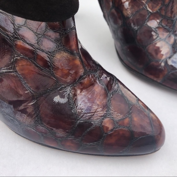 Donald J. Pliner Patent Leather Booties  size 6 - Picture 11 of 14